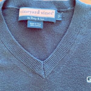 Vineyard Vines Navy Vneck Sweater